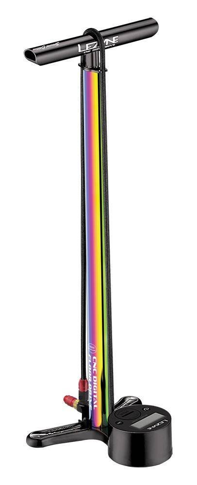Lezyne Digital Drive CNC Floor Pump, neo metallic 2021 Pompki podłogowe 452100126