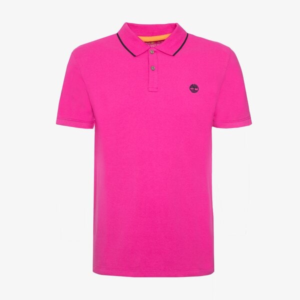 TIMBERLAND POLO SS MILLERS RIVER COLLAR NECK PRINT POLO - Timberland