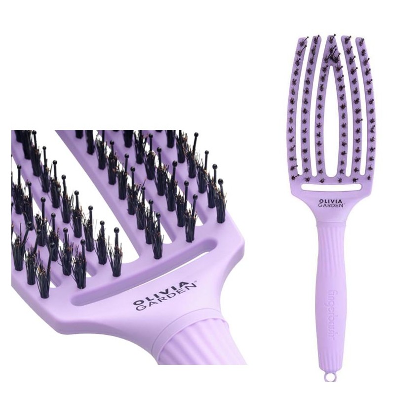 Olivia Garden FingerBrush Combo 90s, Szczotka do Rozczesywania Włosów, Grape Soda