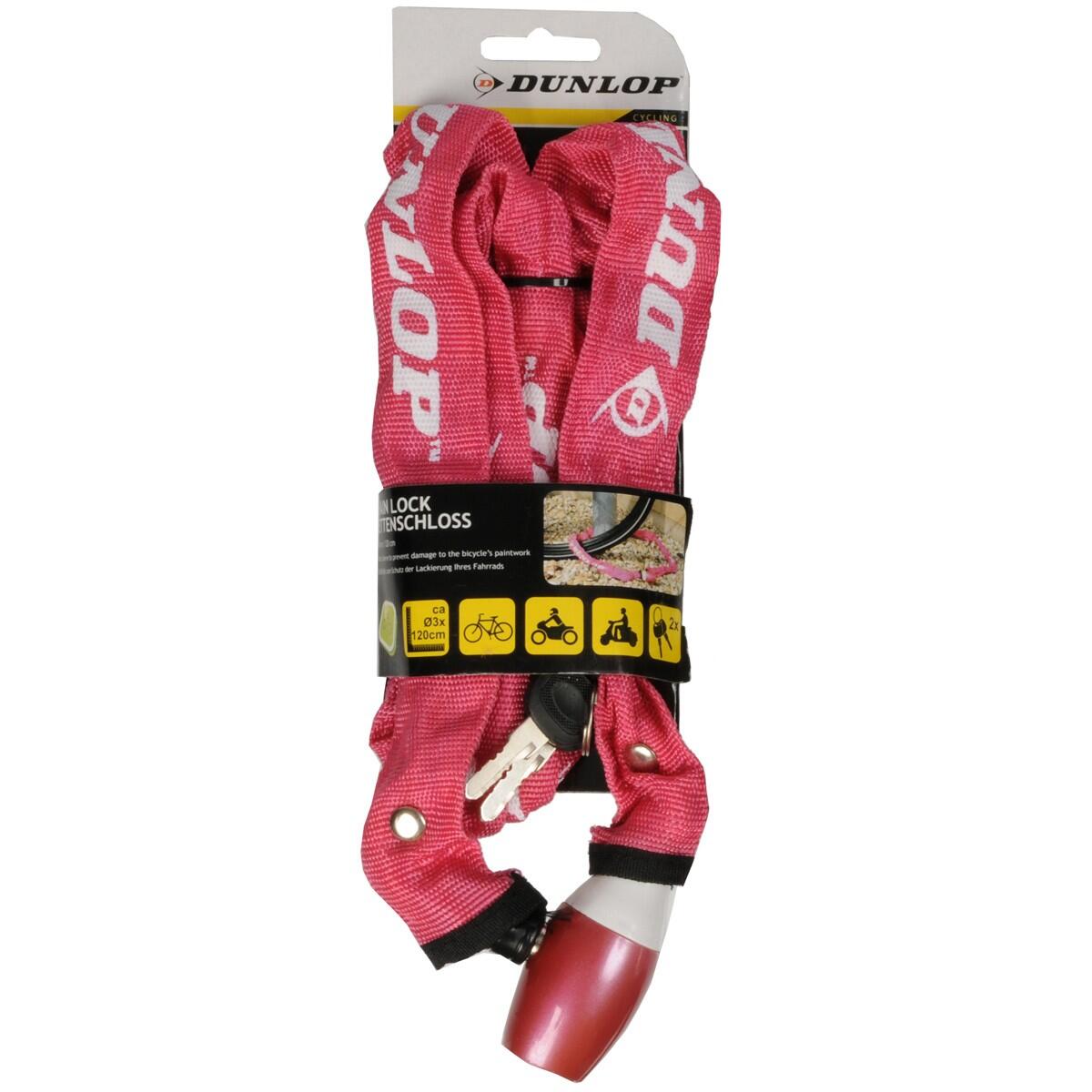 Dunlop Zapięcie rowerowe Łańcuch na Zamek dł.120cm