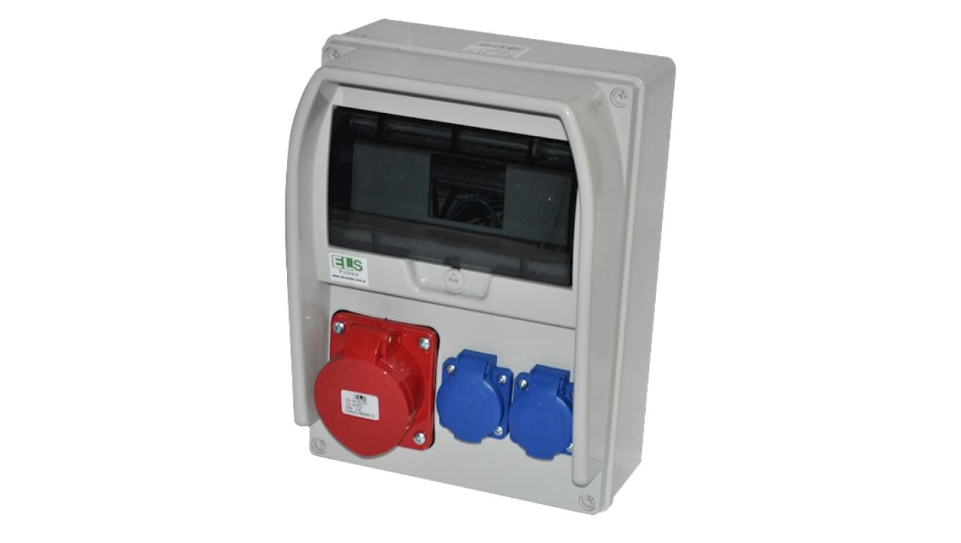 Ospel els Zestaw zasilający PRYMA 9M prosta 16A/5P + 2x230V E920010520 E920010520