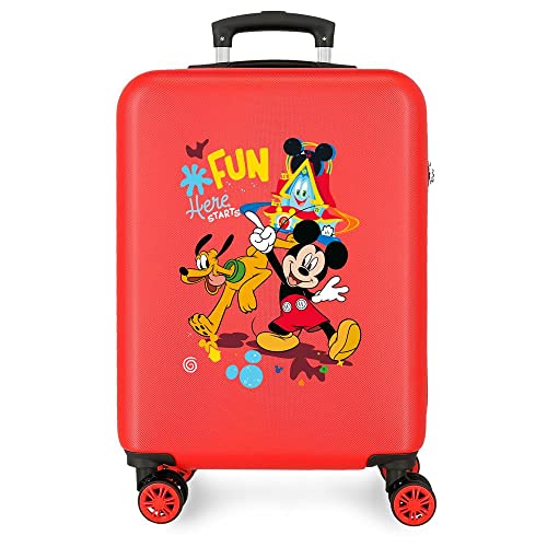 Disney Mickey & Minnie Fantasy Walizka kabinowa, jeden rozmiar, Czerwony, Talla única, walizka kabinowa