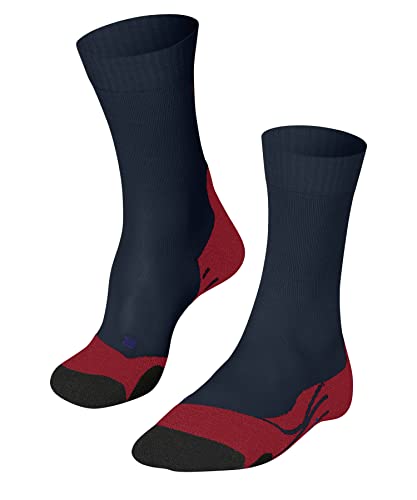 FALKE Mężczyźni Skarpety do wędrówek TK2 Explore Cool M SO Oddychający I Szybkoschnący przeciw pęcherzom grube 1 Para, Niebieski (Nautica 6618), 42-43