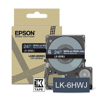 Epson LK-6HWJ taśma matowa 24 mm, biały na granatowym, oryginalna