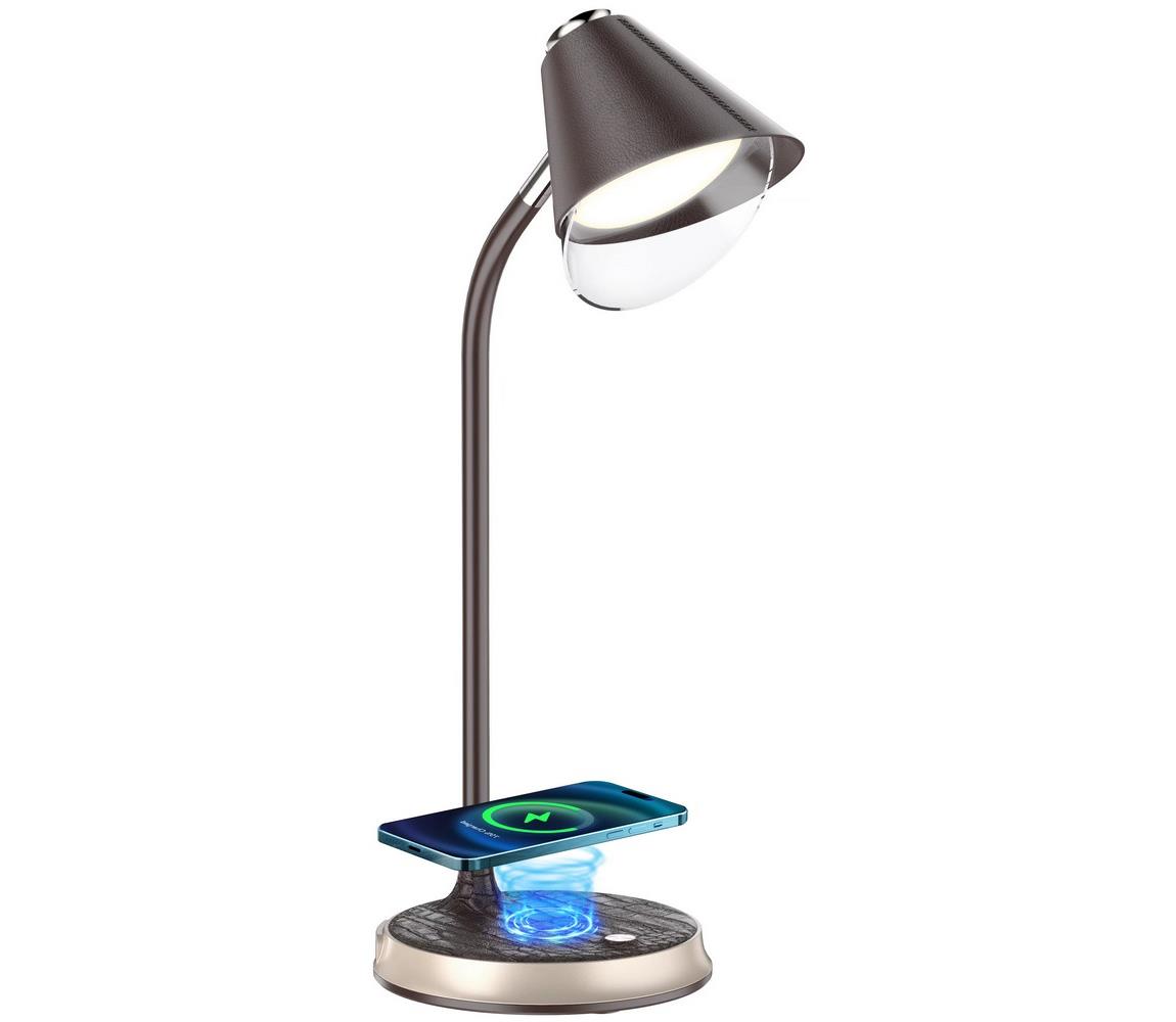 Immax 08971L - LED Lampa stołowa ściemnialna FINCH LED/9W/12/230V antracytowa/złota