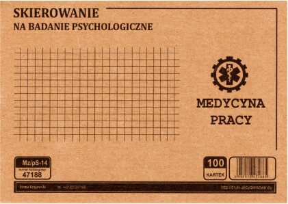Skierowanie na badanie psychologiczne (2010.888, zał nr 1) [Mz/Ps-14]