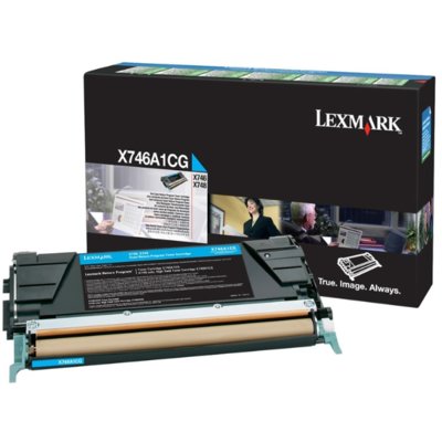 Lexmark Kaseta z tonerem Lexmark do X 746/748 | zwrotny | 7 000 str | cyan X746A1CG