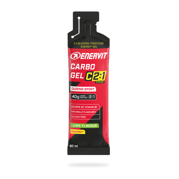 ENERVIT Żel energetyczny CARBO GEL C2:1 PRO 60 ml lime