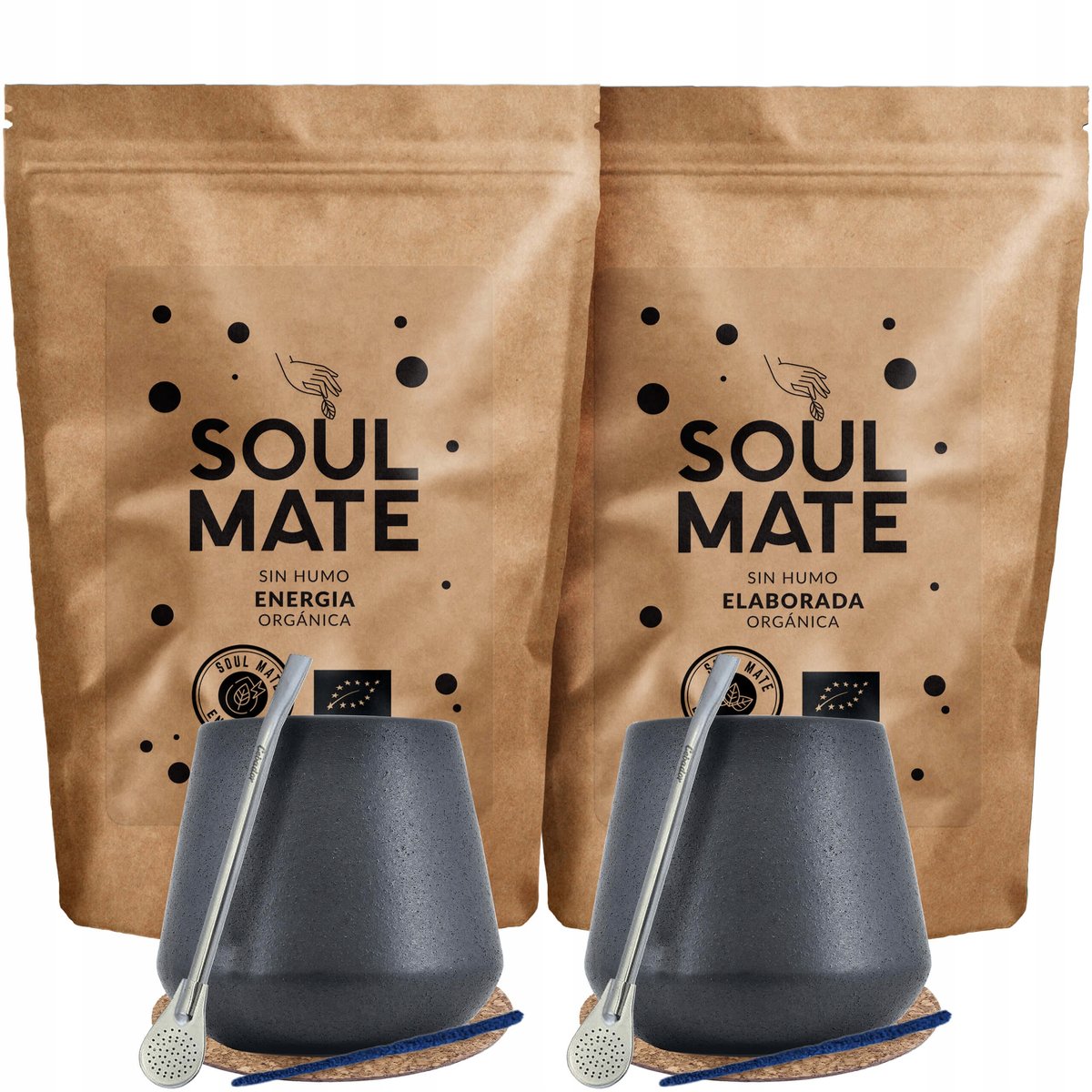 Zestaw Yerba Soul Mate Energia dla dwojga Bombilla