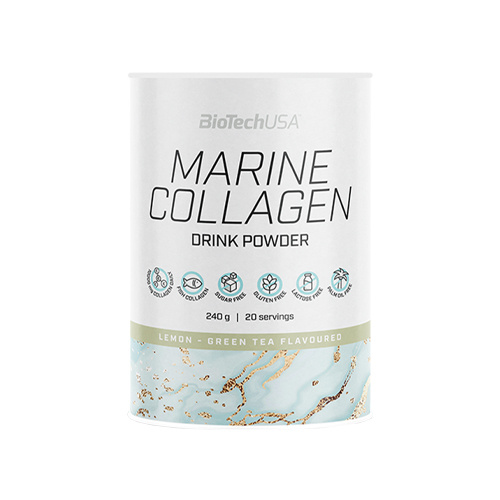 BioTech USA Marine Collagen DrinkPowder - 240g - Lemon Green Tea