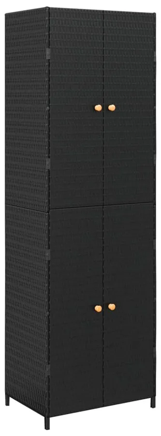 Elior Czarna wysoka szafa gospodarcza L1-S22