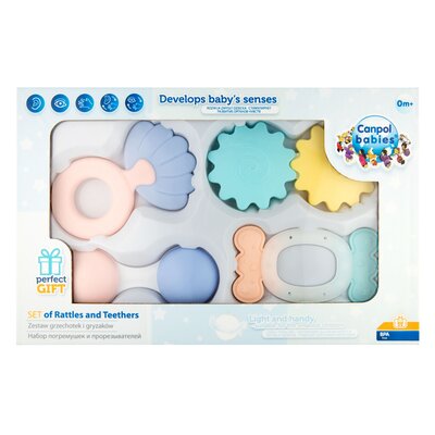 Canpol Zestaw grzechotek Pastel 6O39DP 6O39DP SAM One size