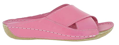 Andrea Conti Klapki damskie, magenta, 40 EU, magenta, 40 EU