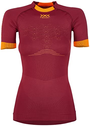 X-Bionic The Trick 4.0 Run, koszulka damska z krótkim rękawem czerwony Namid Red/Kurkuma Orange S