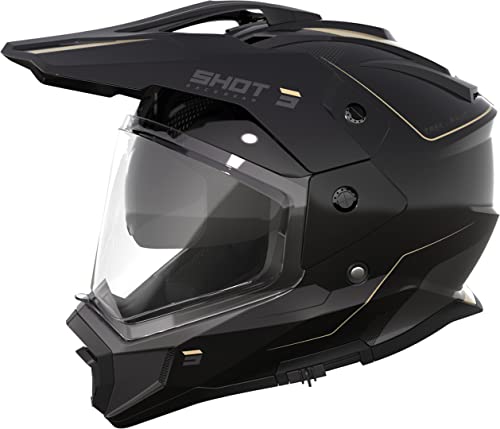 SHOT, kask cross motocyklowy TREK Rally black sand glossy, XXL