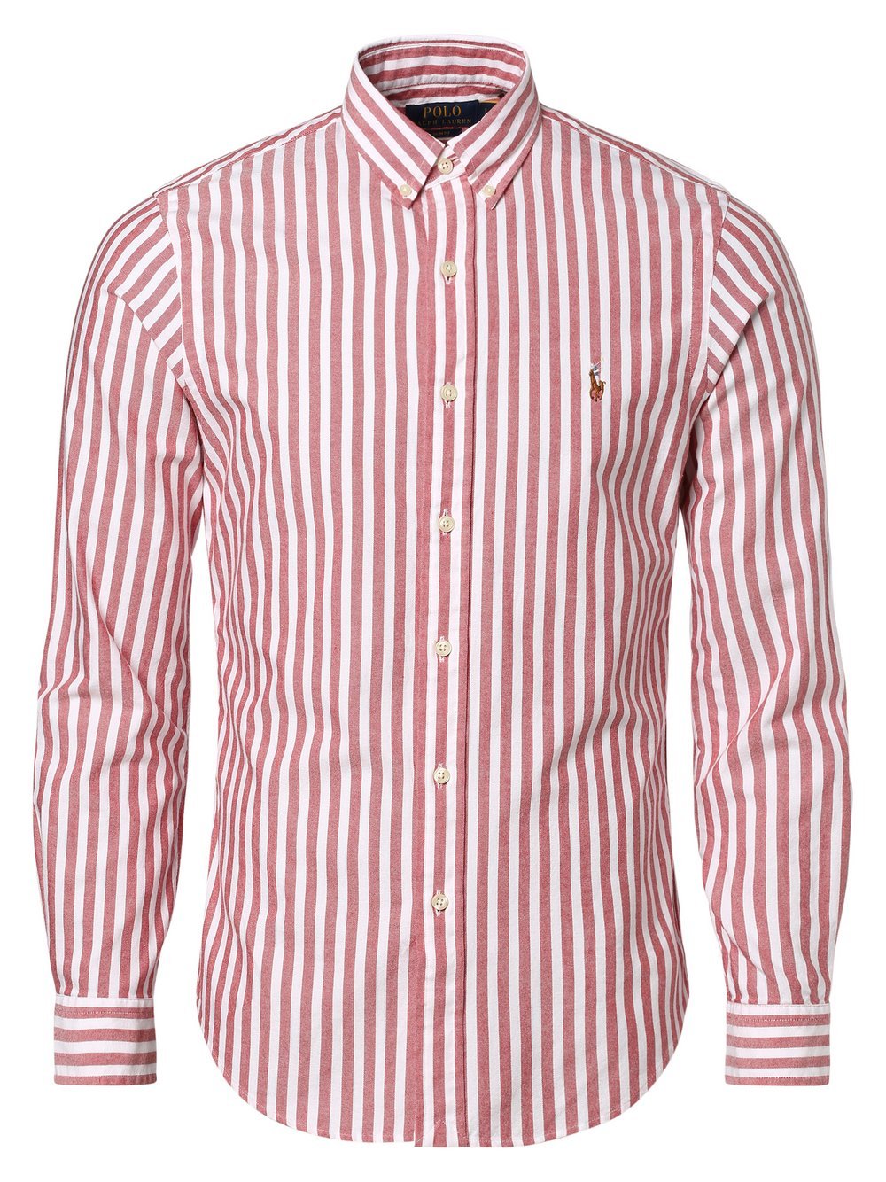 Polo Ralph Lauren - Koszula męska  Slim Fit, czerwony|biały
