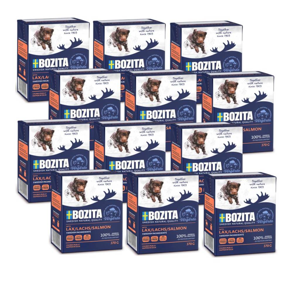 BOZITA Dog: Łosoś w galarecie 12x370g