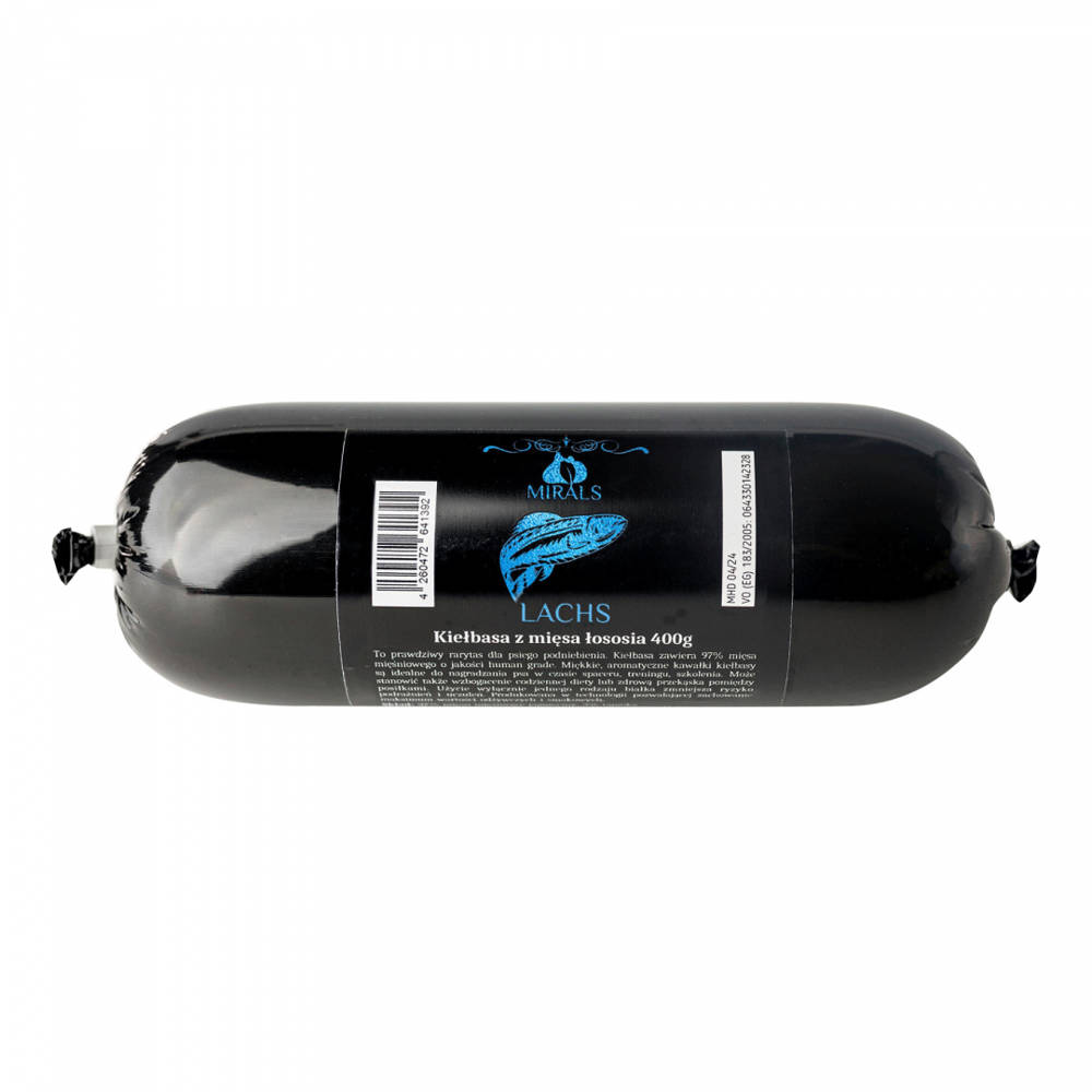 MIRALS Lachs - kiełbasa z mięsa łososia 400g