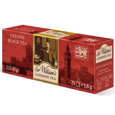 Sir Williams London Tea Herbata czarna London Ceylon Black 25 x 1,8 g