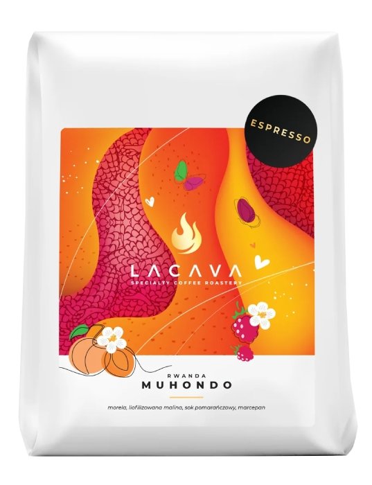 Kawa ziarnista LaCava Rwanda Muhondo  Espresso 550g