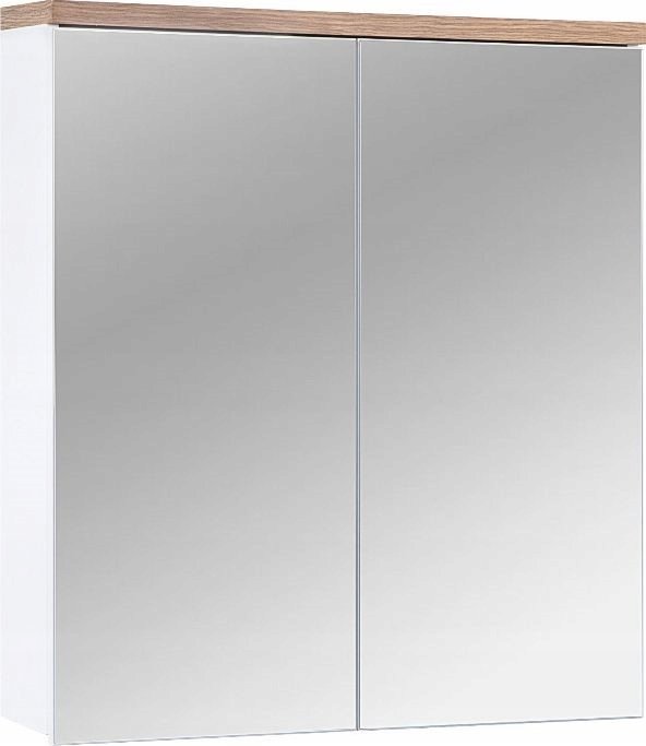 Szafka łazienkowa BALI WHITE 840 z lustrem 60 cm