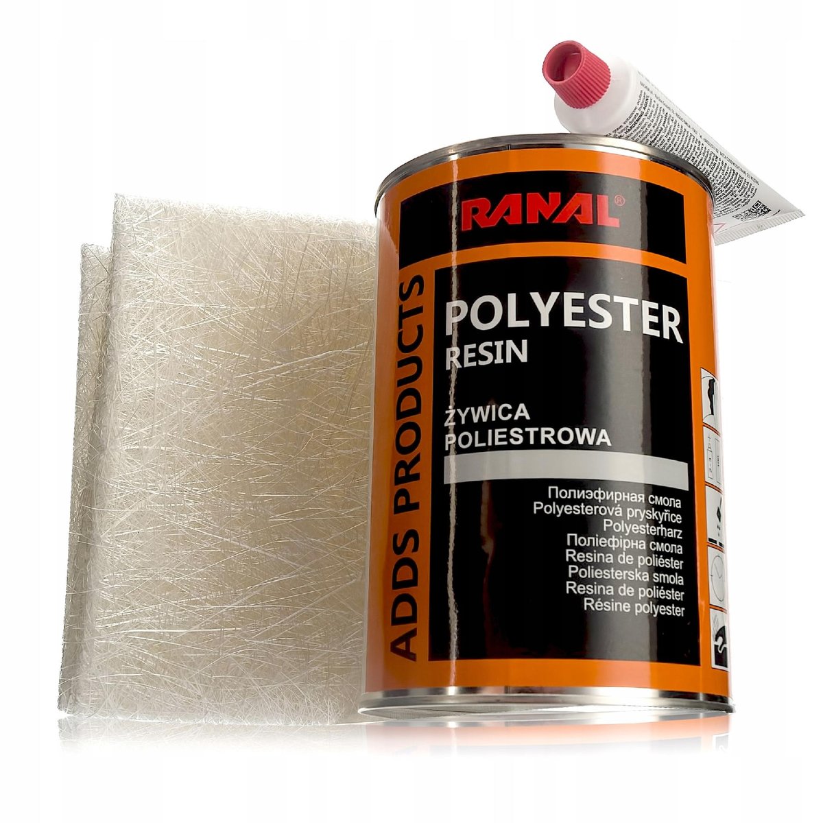 RANAL DUŻY ZESTAW NAPRAWCZY ŻYWICA + MATA SZKLANA