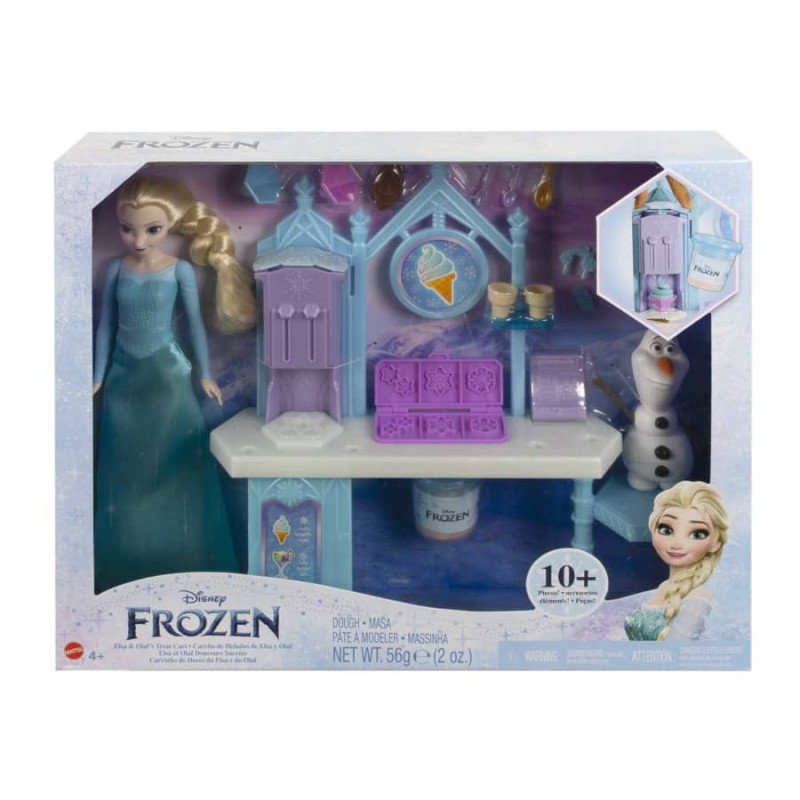 Mattel, Kraina Lodu, Figurki Elsa i Olaf lodowe przysmaki