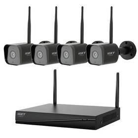 System kamer iGET HOME Wi-Fi NVR N4C4 - Wi-Fi rekordér + 4x kamera (N4C4 HOME) Czarny