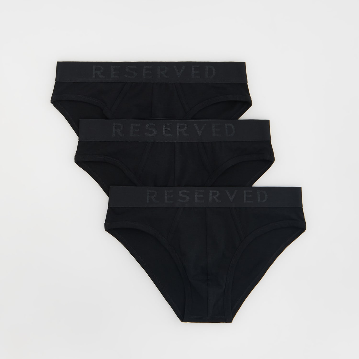 Reserved - Bawełniane slipy 3 pack - Czarny