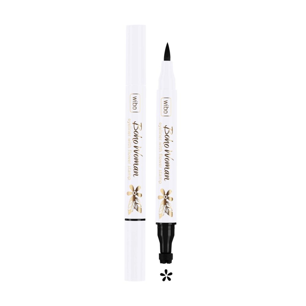 Boho Woman Eyeliner with Stamp czarny eyeliner ze stampem Kwiatek 1.2g