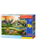 puzzle 100 el. świat dinozaurów