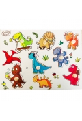 Smily Play, Układanka Drewniana, Dinozaury, Spw83809An01