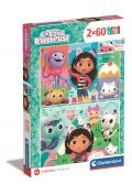 puzzle 2x60 el. super kolor gabby's dollhouse
