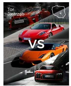 Jazda Audi vs Lamborghini vs Ferrari vs Nissan  Tor Jastrząb