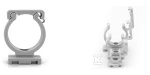 Uchwyt bezhalogenowy 28 biały 19028-B/UZ-HFFR-B 28, opakowanie 50 sztuk