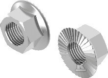 Nakrętka kołnierzowa ząbkowana DIN 6923 A2 NKZM6E A2