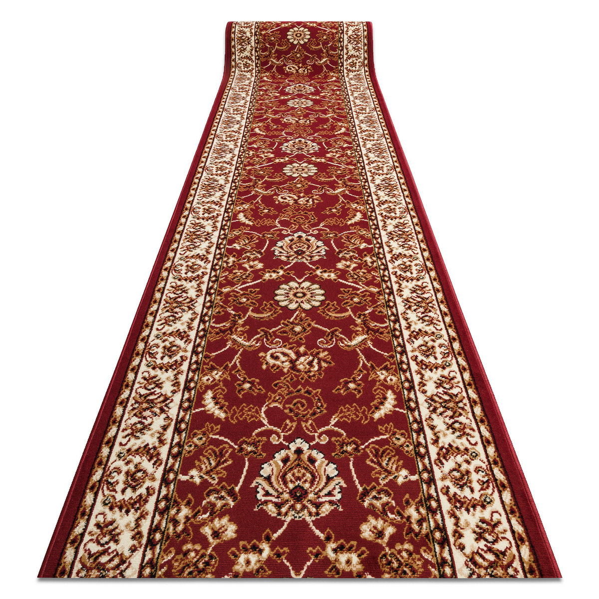 CHODNIK BCF MORAD Klasyk klasyczny bordo 100 cm, 100x410 cm