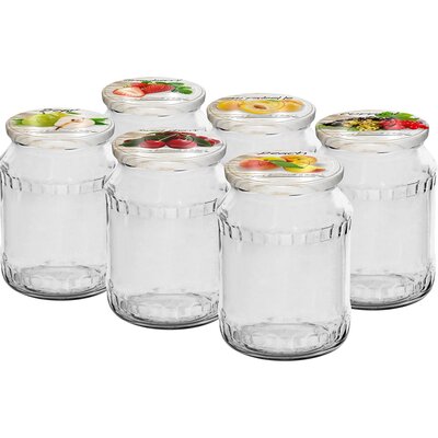 Browin Słoik TO 720 ml z kol. zakrętką fi 82/6, 6 szt.