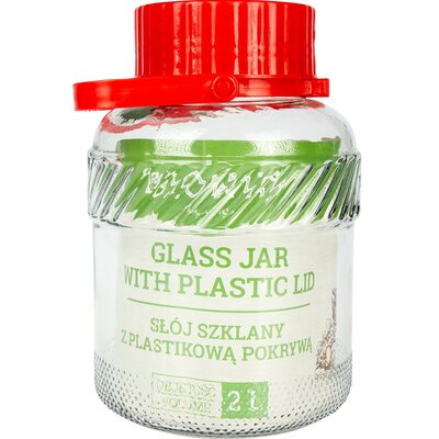 Browin Słoik 2 L z plastikową pokrywą