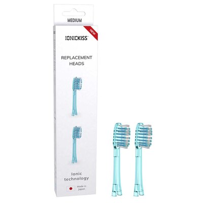 Końcówki do szczotki jonowej IonicKiss ŚREDNIE niebieskie 2szt