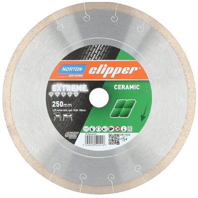 NORTON Clipper Tarcza diamentowa Clipper Extreme Ceramic 250 mm 70184644432