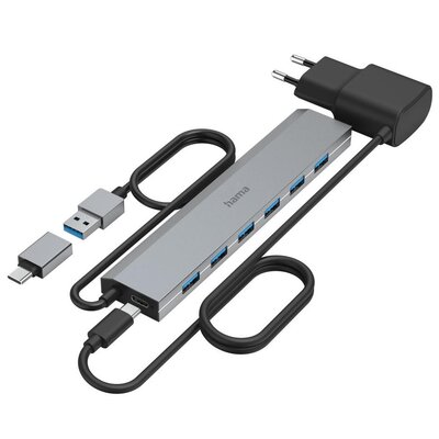 Hama 7 w 1 USB 3.2 Gen 1, USB-C