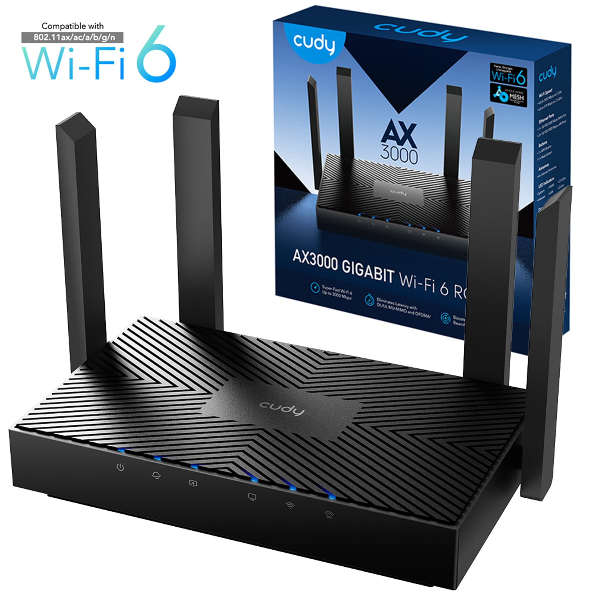 CUDY WR3000 Wi-Fi 6 AX3000