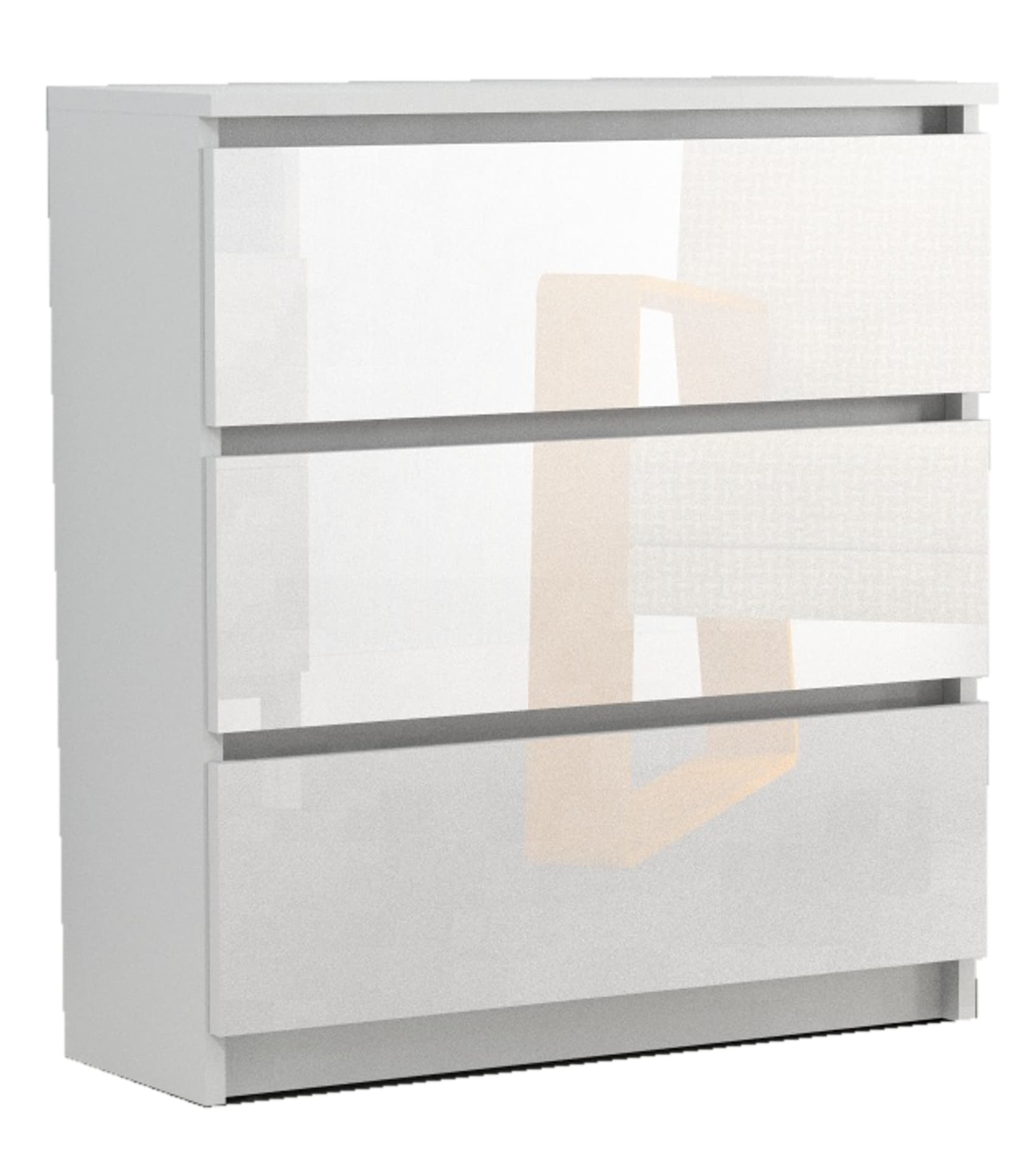 Komoda RICO 3s WYSOKI POŁYSK 80 cm AKRYL