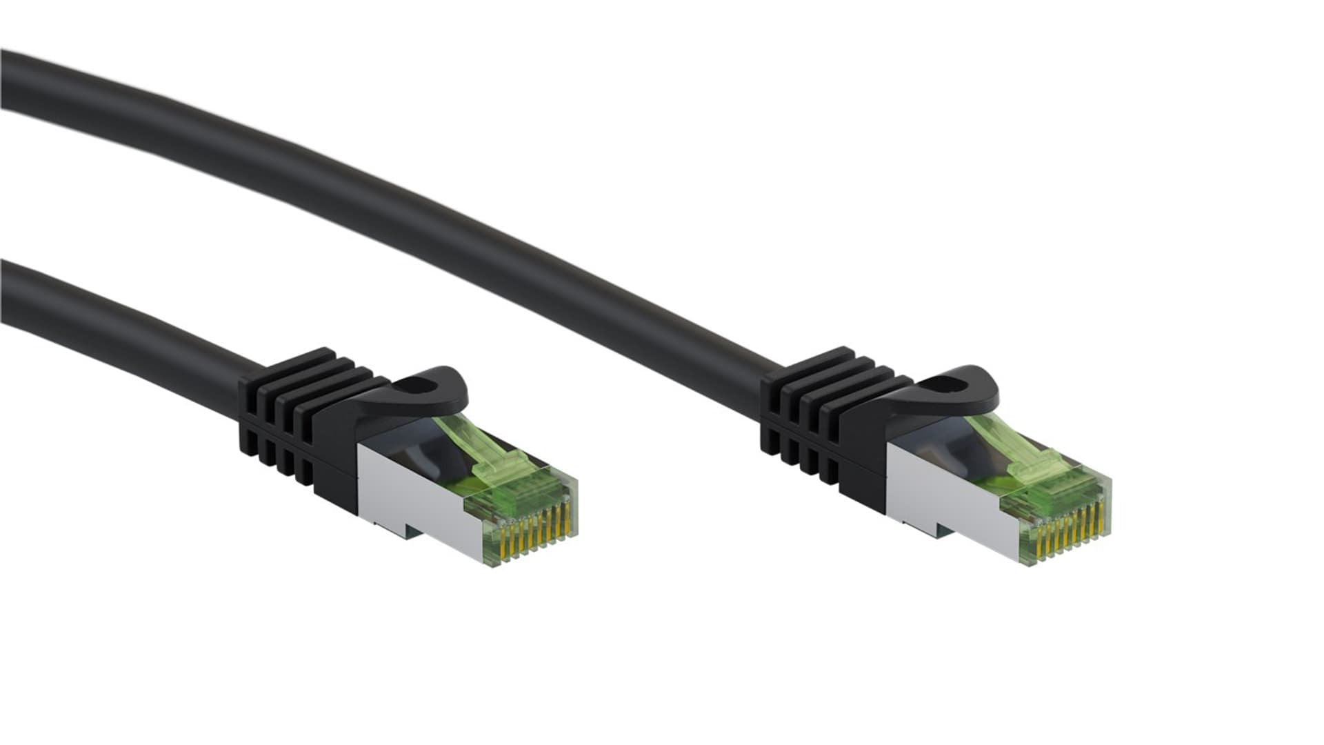 Фото - Патч-корд Kabel LAN Patchcord CAT 8.1 GHMT S/FTP czarny 0,5m