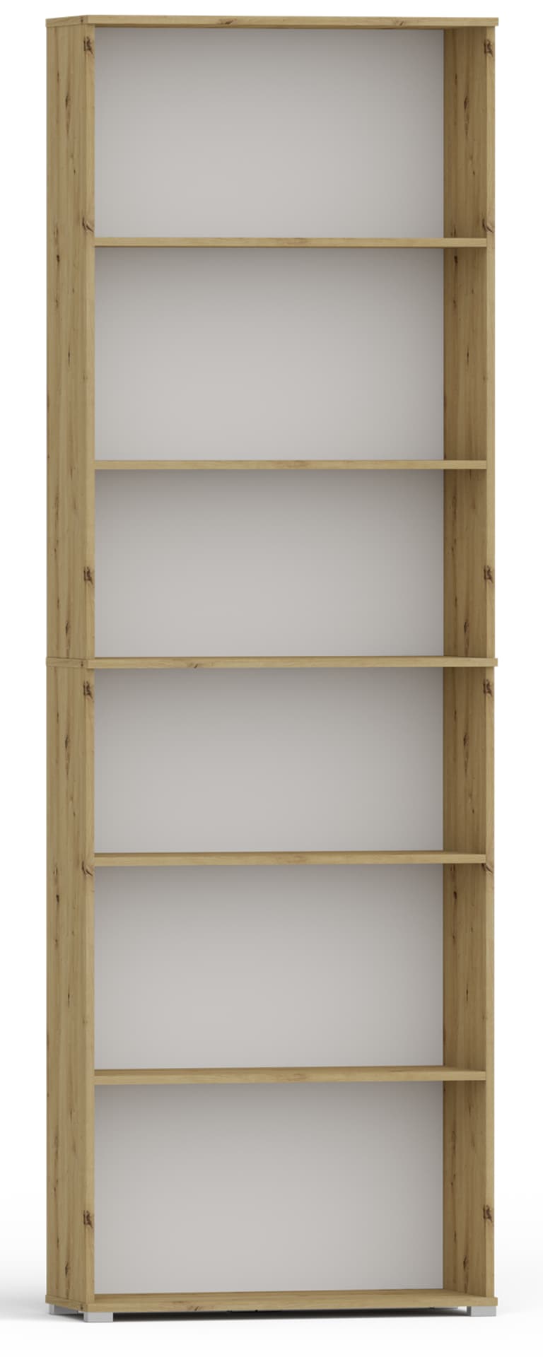 Regał Pola 215x80 Dąb Artisan, szeroki 80 cm, 6 półek na książki i segregatory
