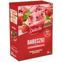 Delecta Babeczki smak truskawkowy 280 g