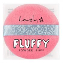 _Fluffy Powder Puff puszek do aplikacji pudru Róż