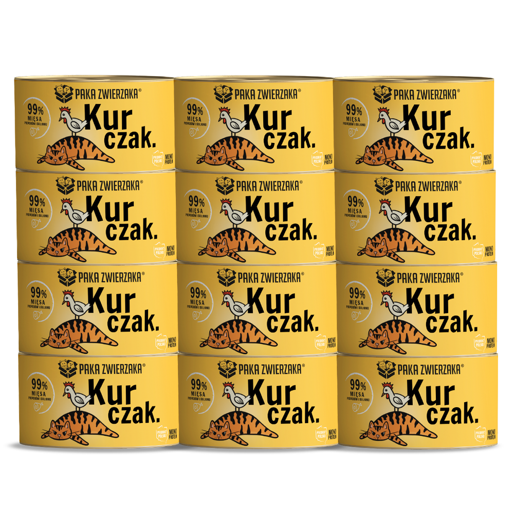 Paka Zwierzaka- karma mokra kurczak 12x200g
