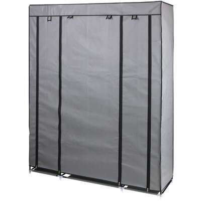 Saska Garden Saska Garden Szafa tekstylna garderoba ciemno szara 175x133x43CM profil 13MM universal 1028873